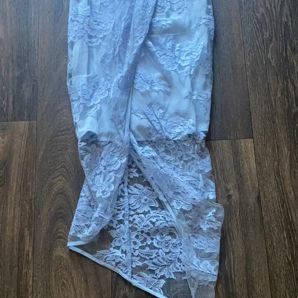 ✨HP✨ Zimmerman Blue Lace Plunge Dress